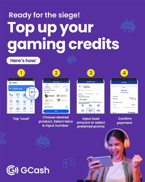 Level up with 10 kinds of gaming credits from GCash! .